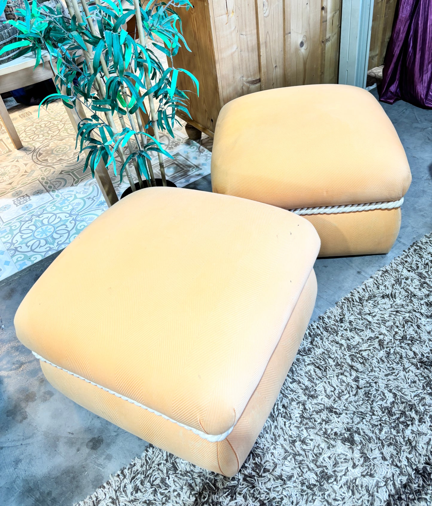 Two Pouffes