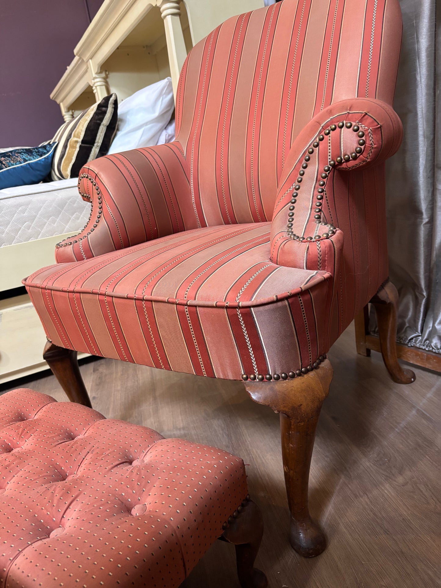 Armchair with Footstool