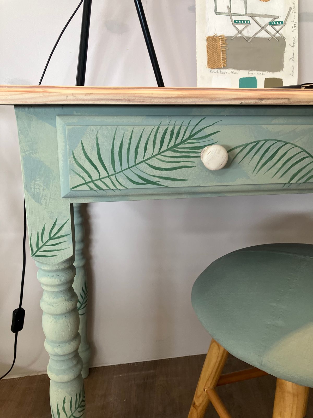 Dresser with Stool