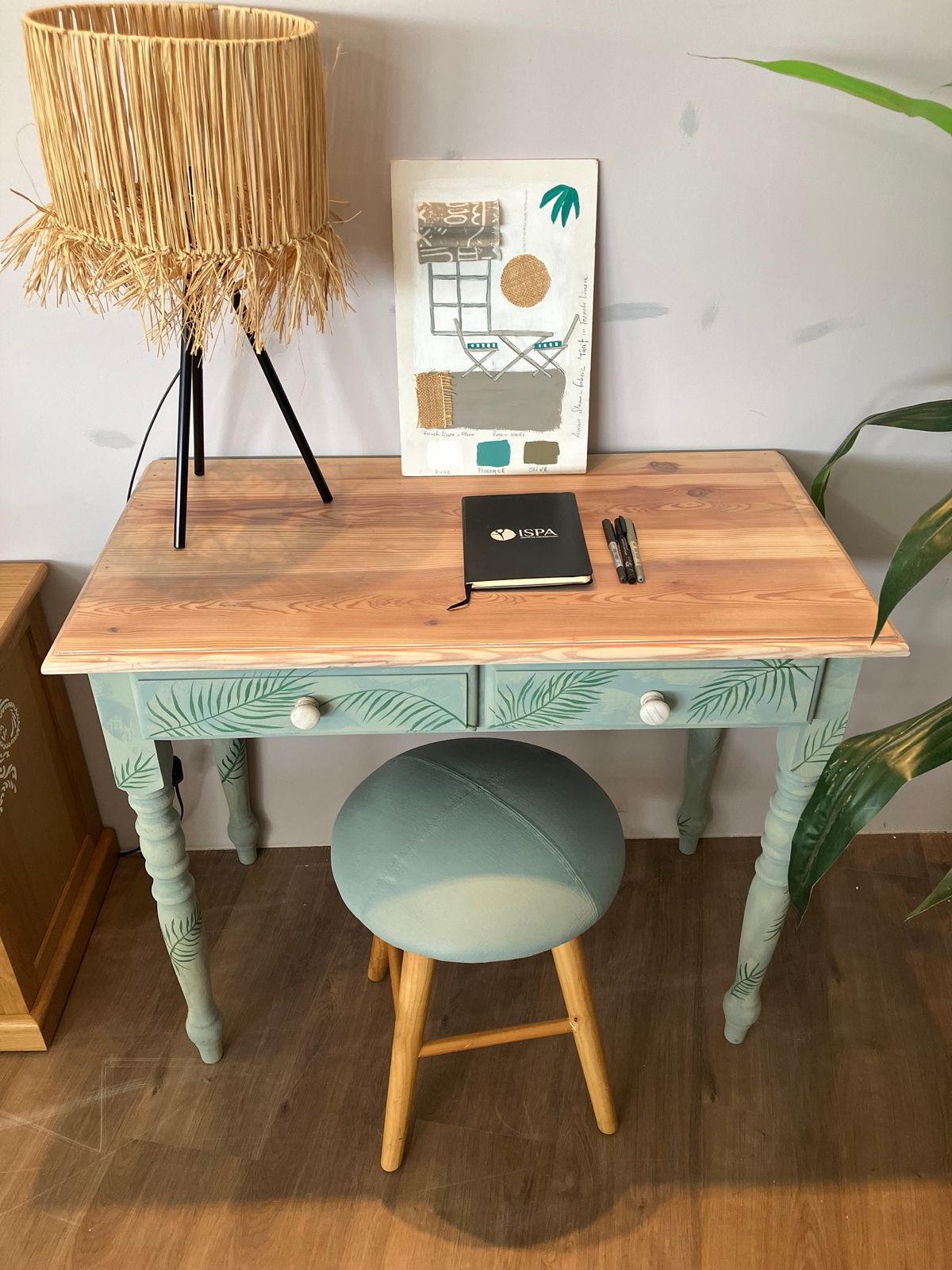Dresser with Stool