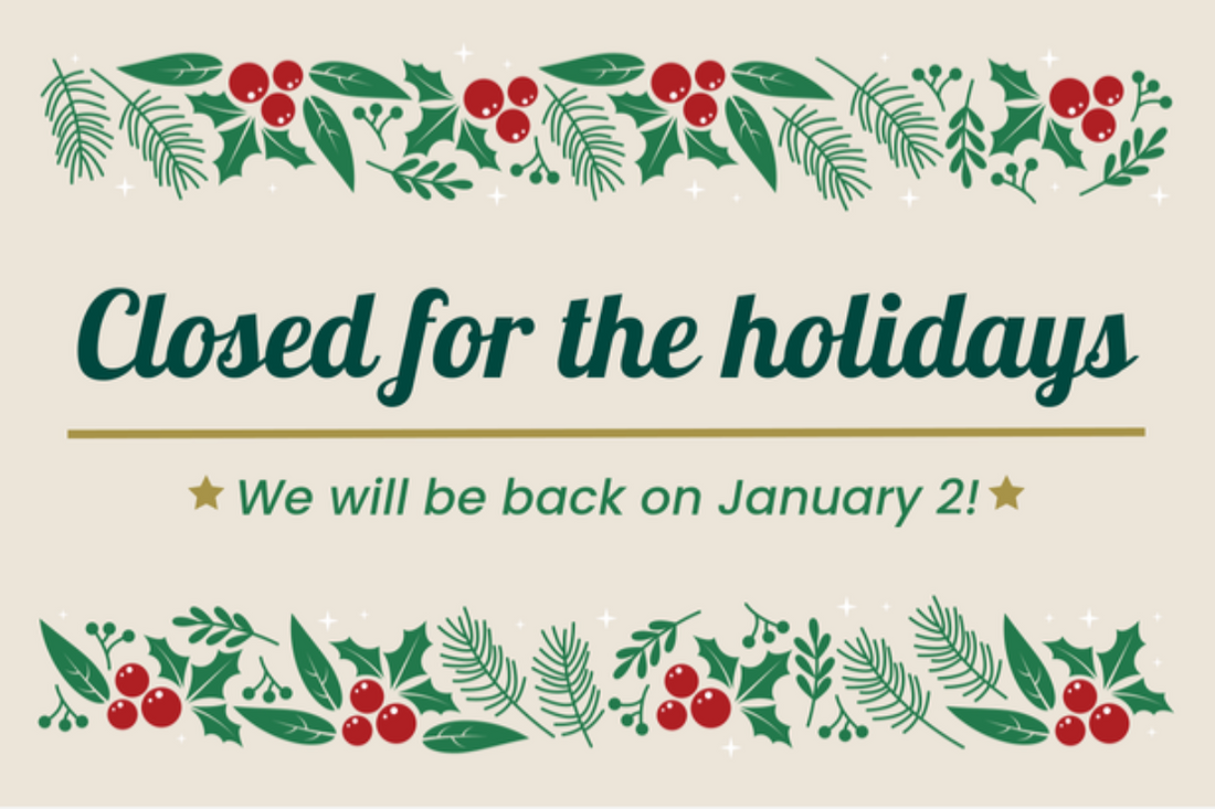 ✨ Closed from Dec 23rd through to Jan 1st 2025 🎄