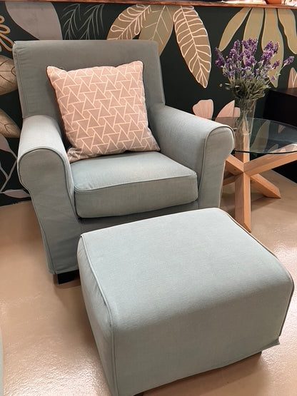 Armchair with Footstool