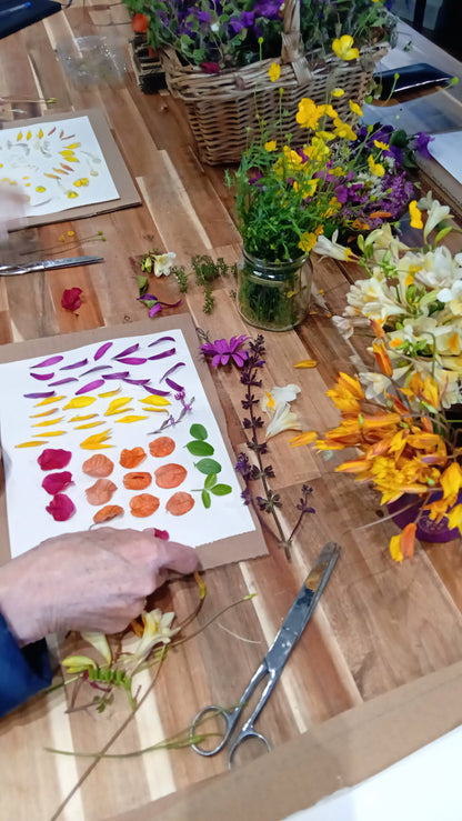 Pressing Flowers and Creating a Decorative Frame. 15th & 29th November. ALCANTARILHA