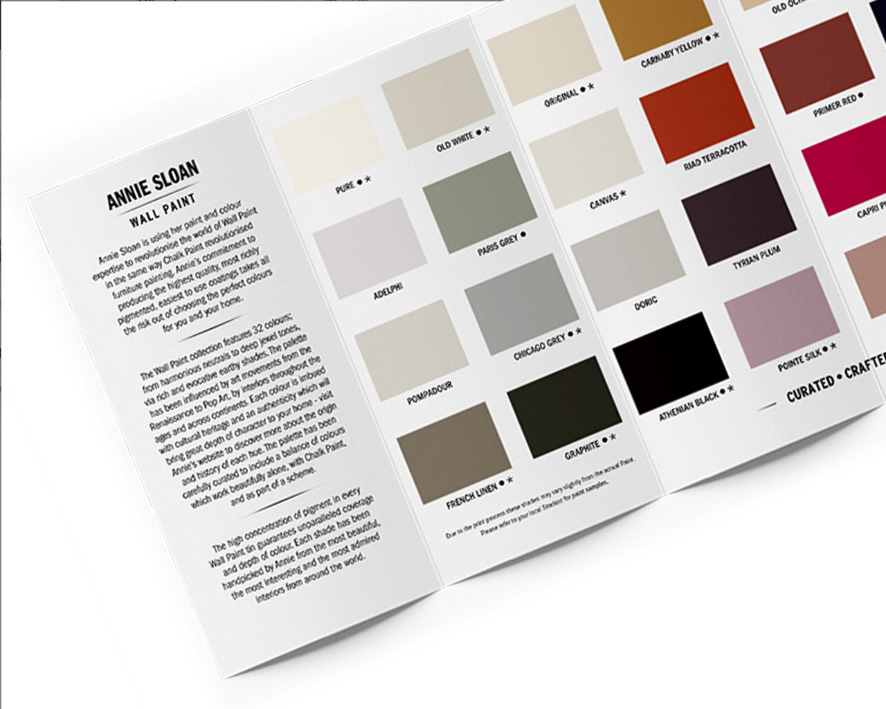 Wall Paint Colour Card