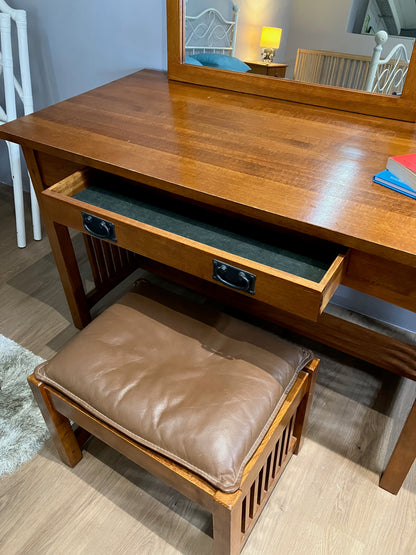 Dressing Table with Mirror and Stool