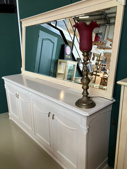 Sideboard with matching mirror