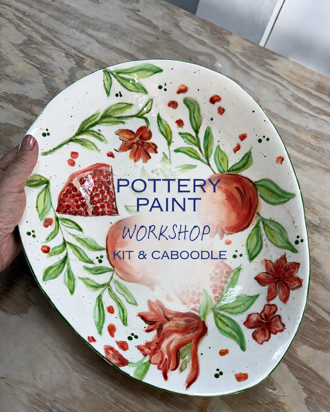 Paint Your Own Artisan Salad Bowl Workshop - 25th September - ALMANCIL