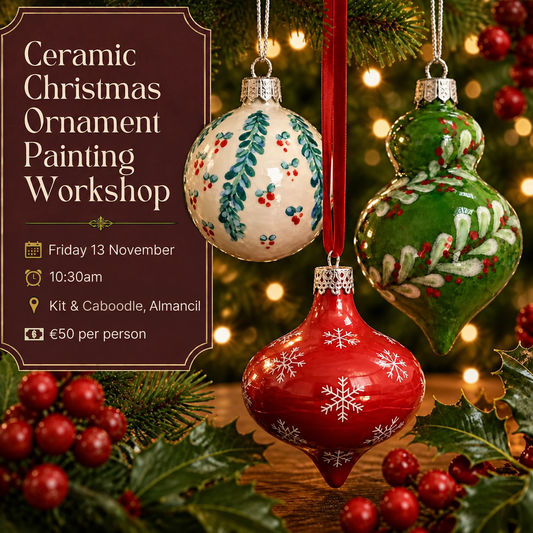 Ceramic Christmas Ornament Painting Workshop - Almancil 13th NOV