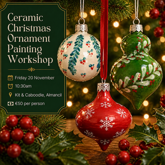 Ceramic Christmas Ornament Painting Workshop - Almancil 20th NOV