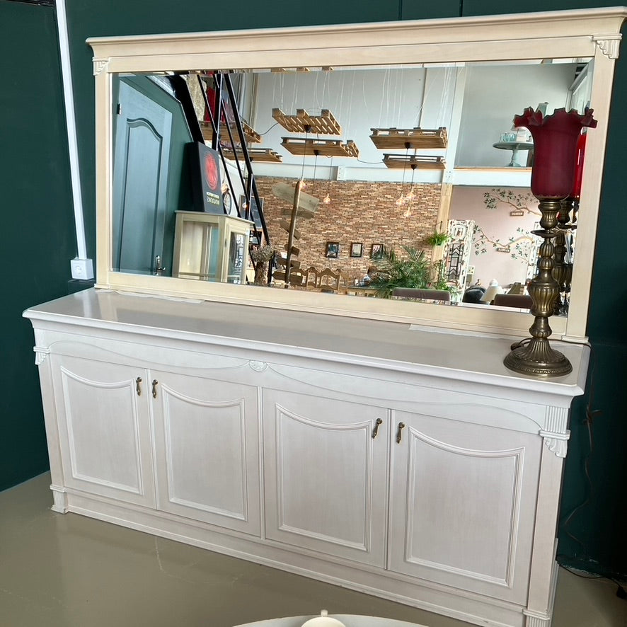 Sideboard with matching mirror