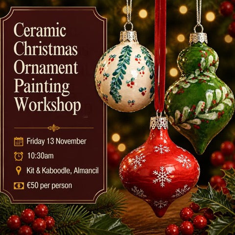 Ceramic Christmas Ornament Painting Workshop - Almancil 13th NOV