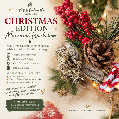 CHRISTMAS EDITION | MACRAMÉ WORKSHOP NOV 20th - Almancil