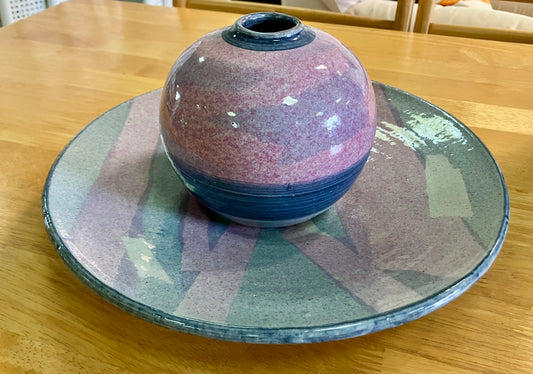 Plate and Vase
