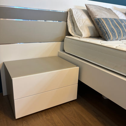 Double Bed & Bedside Tables