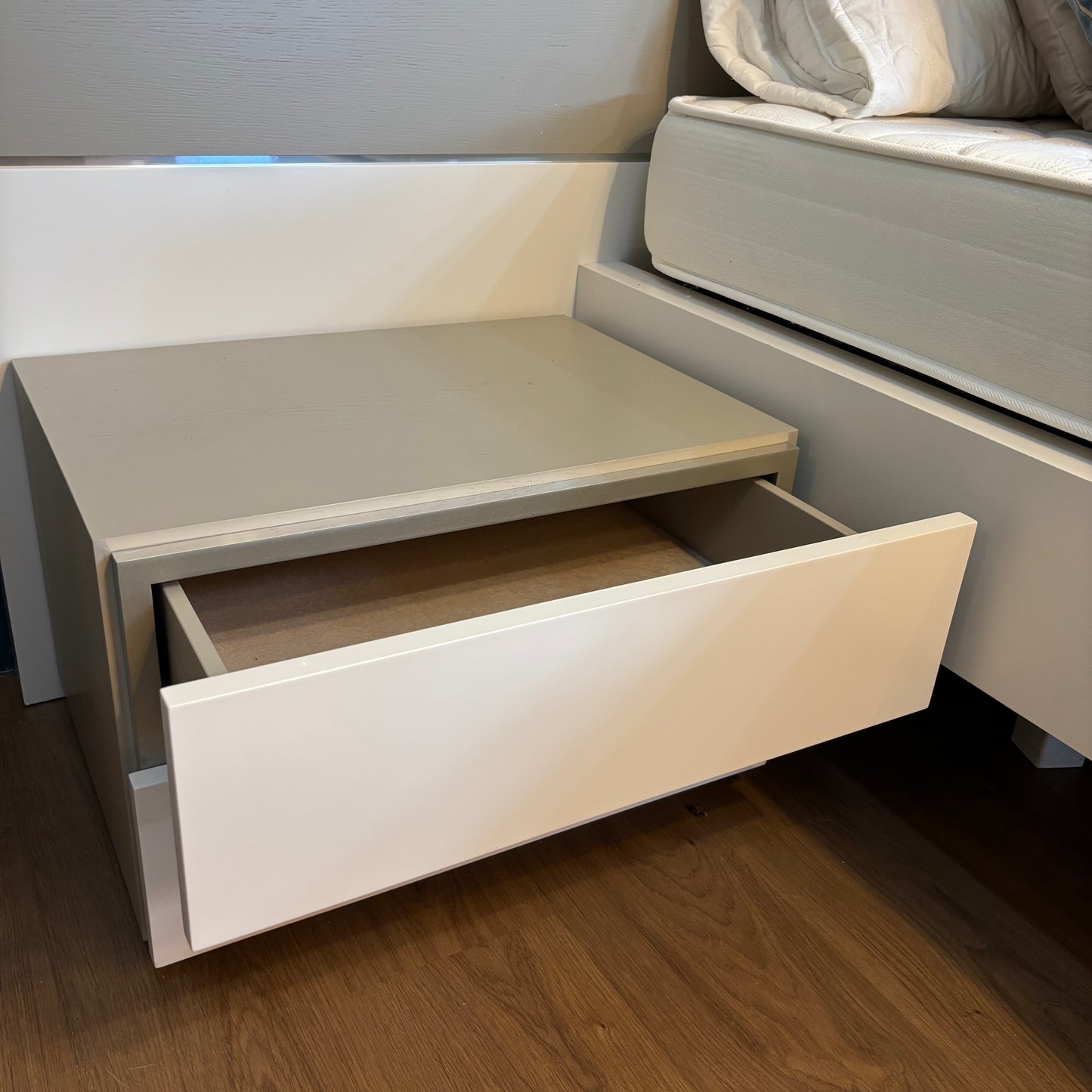 Double Bed & Bedside Tables