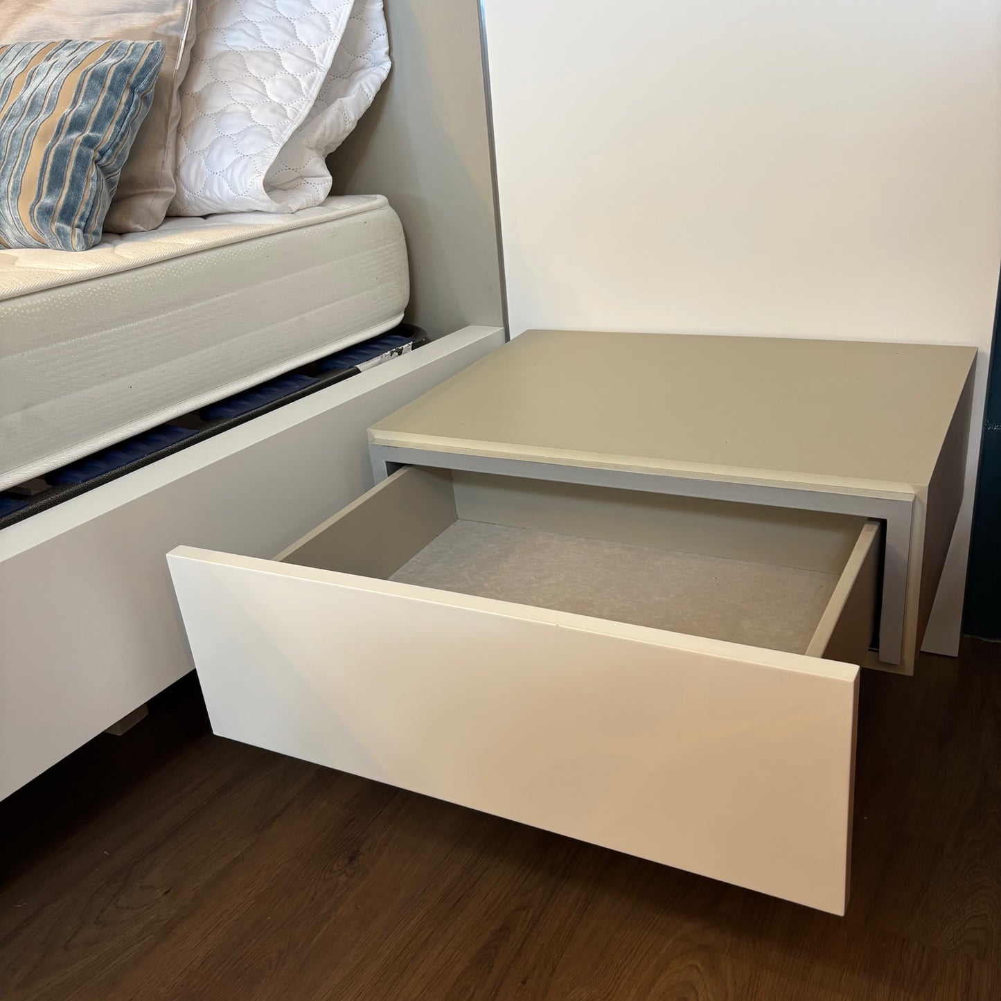 Double Bed & Bedside Tables