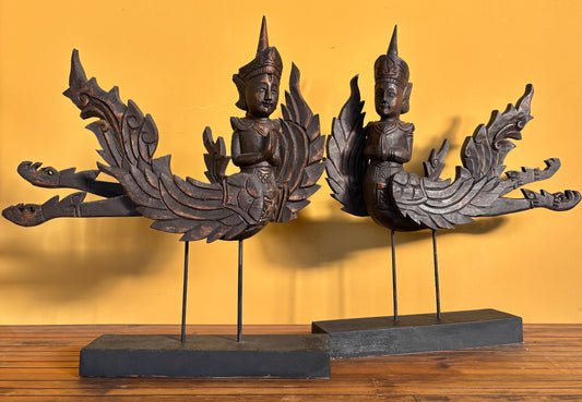 Pair of wooden Gods/Goddesses