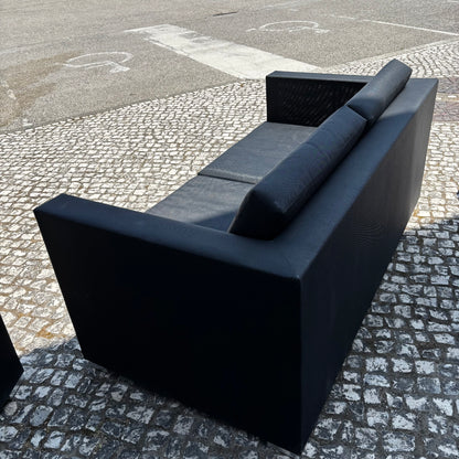 Sofa with Armchair and Coffee Table