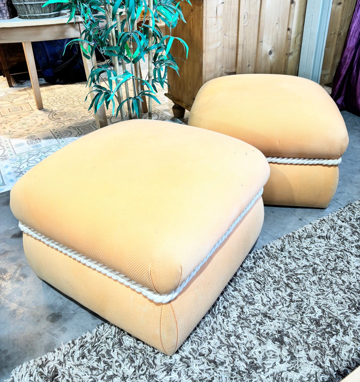 Two Pouffes