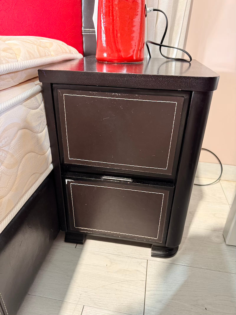 Single beds and Bedside tables