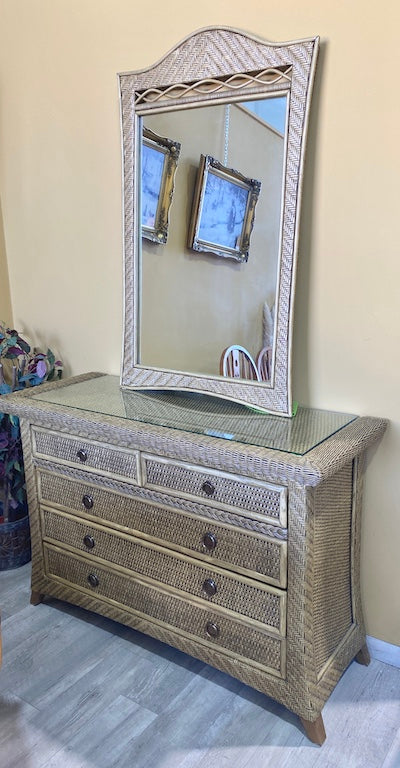 Chest of Drawers and Mirror