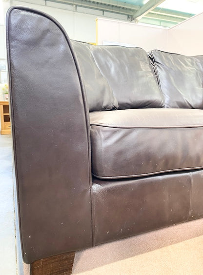 Brown Leather Sofa Set