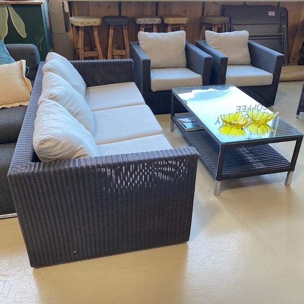 Conjunto de sofá de vime