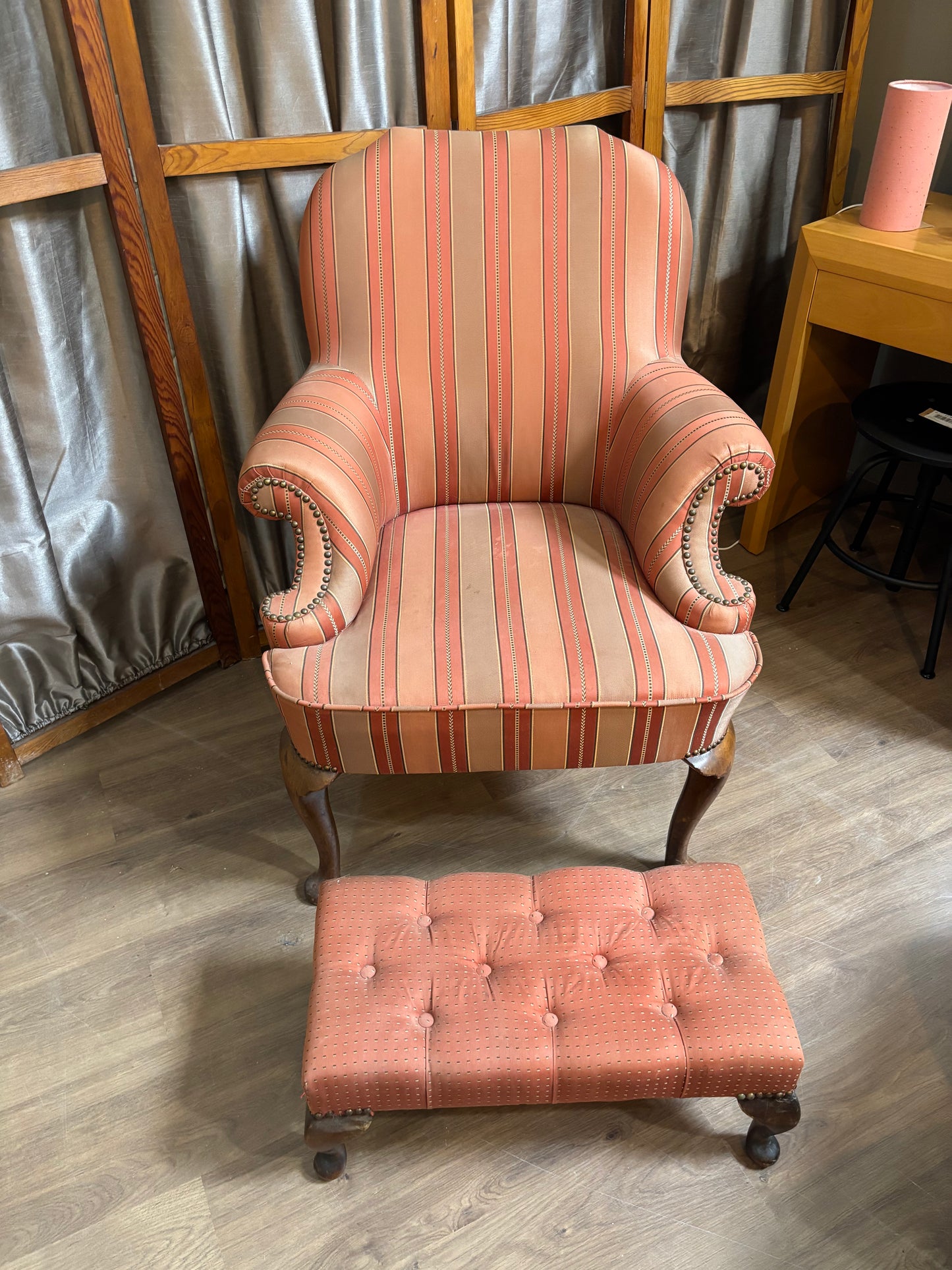 Armchair with Footstool