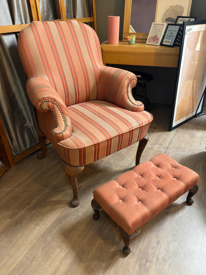 Armchair with Footstool