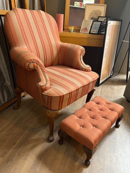 Armchair with Footstool