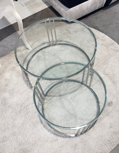 Conjunto de Mesas de Centro Encaixáveis