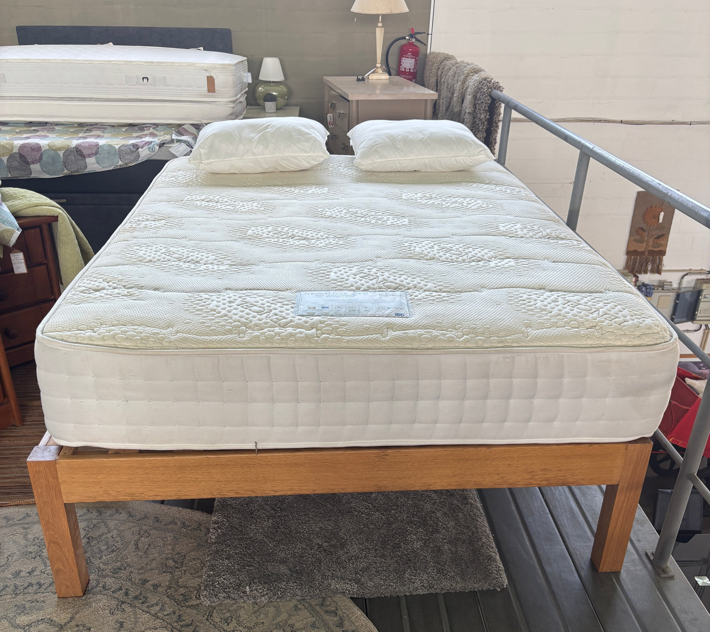 Bed frame and mattress
