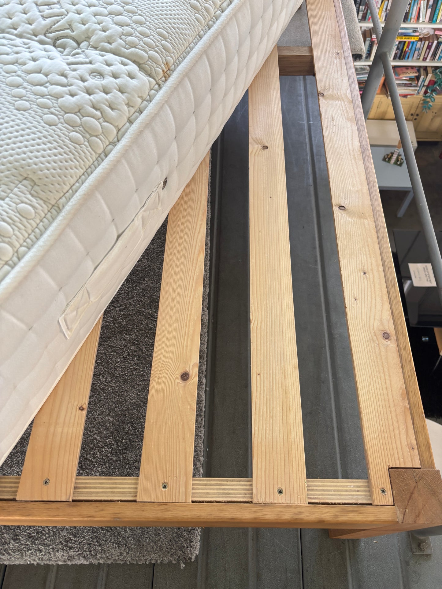 Bed frame and mattress