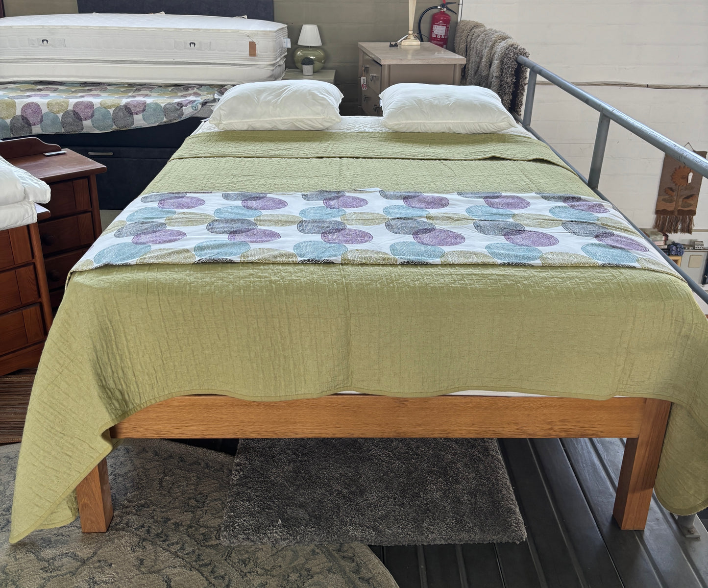Bed frame and mattress