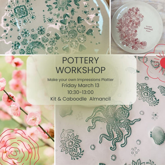 Impressions Pottery Workshop – March 13th ALMANCIL
