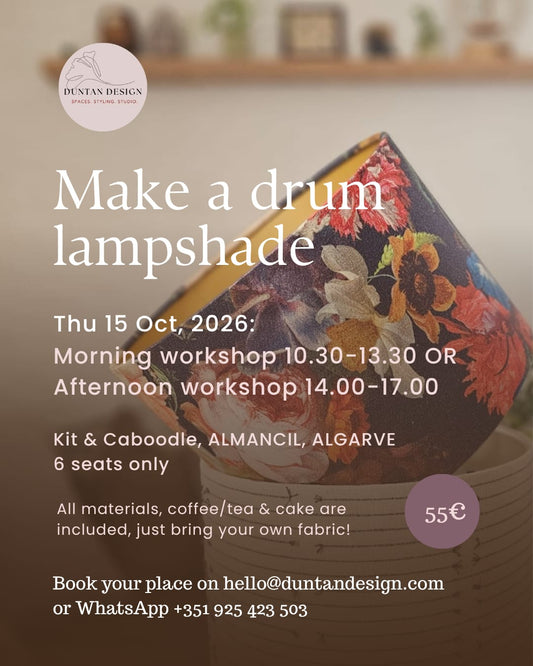 Make a Drum Lampshade Workshop!     15th OCTOBER - ALMANCIL