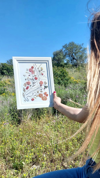 Pressing Flowers and Creating a Decorative Frame. 15th & 29th November. ALCANTARILHA