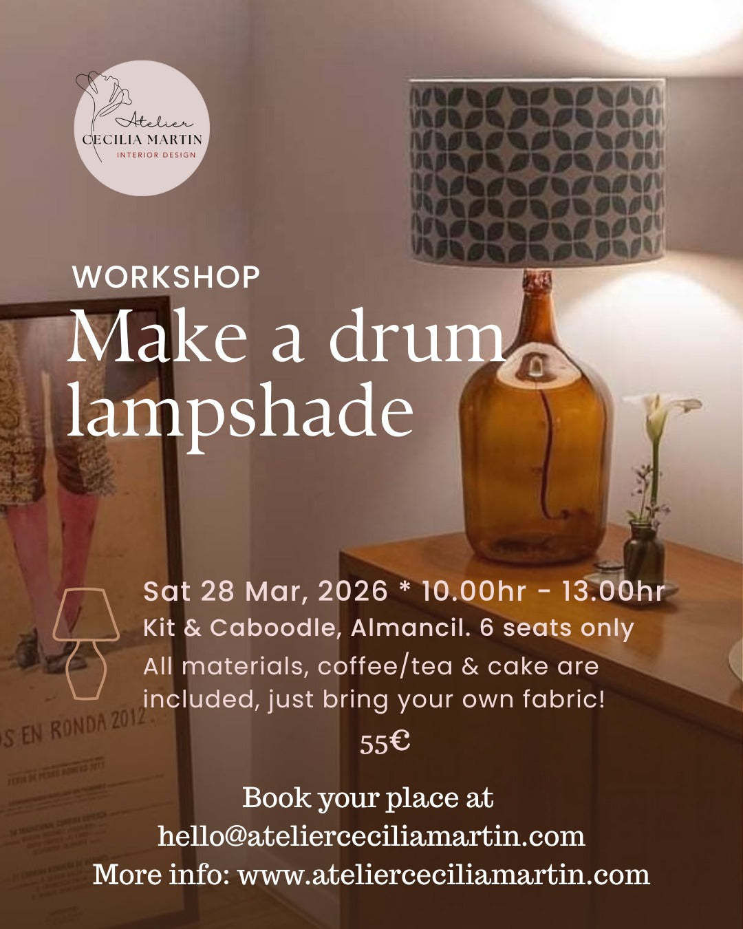 Lampshade Drum Workshop - Sat 28th March - ALMANCIL