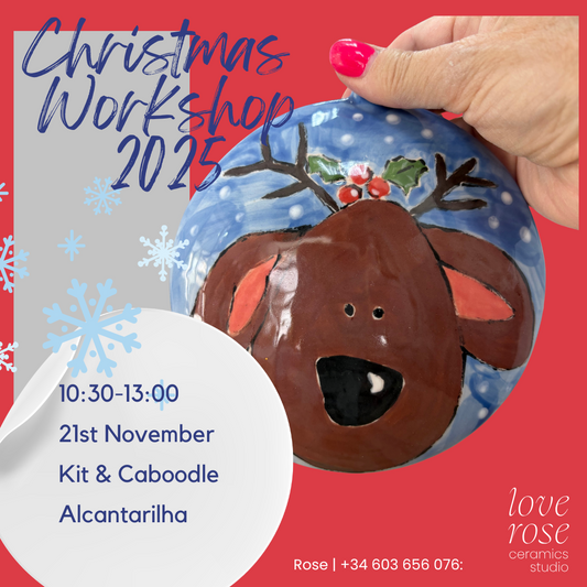 Festive Ceramics Workshop - November 21st ALCANTARILHA